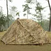 Tents and Shelters WOLFACE Outdoor Single Camouflage Tent Rainproof Sunscreen Thickened Camping Tent Tactical Camouflage Park Tent Camping Tool New 240322