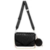 Schoudertassen Dames Crossbody Leer PU Messenger Chains Ruitvormig Patroon Klein Met Portemonnee Voor Reizen Dame Dagelijks