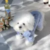 Abbigliamento per cani Giacca Gatto Chihuahua Yorkshire Vestiti Moda Pigiama Cucciolo Plaid Piccolo maglione caldo Inverno Cartoon Tuta Autunno Pet