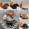 Designer Go Mules Sandals Mueller Slippers Suede Taupe Top Quality Men Women Go Luxury Spring Autumn Classic Plush Half Tuo Baotou Outdoors Fashion Flat Size 35-45