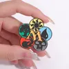 Magic Sun Tree Enamel Pins M Logo Magic Props Brooches Clothes Backpack Lapel Badge Wholesale Pins Jewelry Gift for Magician