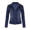 Jeans Denim Jacke Frauen Mädchen Teenager Stretch Jean Jacke Frau Mantel Veste Femme Chaqueta Vaquera Mujer XXS XS Teen Slim240321