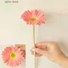 Faux Floral Greenery 1/3pcs Daisy Flower Artificial Flowers Bouquet for Indoor Table Home Vase Decor Fake Flowers Garden Wedding Decoration Outdoor Y240322