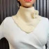 Sciarpe Sciarpa invernale lavorata a maglia Donna Solid Versione coreana Bottone a pressione Snood Collo alto Collari Caldi Studenti Sciarpe Silenziatore