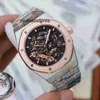 Reloj multifunción Serie Aps Roya1 0ak Mecánico para hombre de alta calidad con un potente diseño hueco y exquisitos relojes de pulsera impermeables de diseño Stai