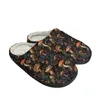 Pantoufles Beliodome Champignons Et Fleurs Witmsical Maison Coton Personnalisé Hommes Femmes Sandales Garder Au Chaud Chaussures Couple Pantoufle Thermique