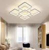 Lampadario a LED moderno geometrico Lampadario in alluminio quadrato Illuminazione per soggiorno Camera da letto Cucina Lampada per la casa Apparecchi1996922
