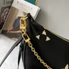 Fashion Casual Tote Bag de hombro para mujeres Half Moon Bag Designer Hobo Loop Box Bag Crescent Canvas Zipper Crossbody Denim Bolsa de axil