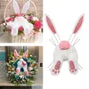 Decorative Flowers Hanging Easter Wreath Welcome Sign Attachment For Front