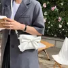 Cordão sólido bolsas de couro genuíno all-match sacos de moda para mulheres destacável saco laço feminino 2024 tendência