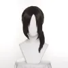 Wigs Attack on Titan Ymir Cosplay Wig Aurgelmir Brown Short ponytail Heat Resistant Synthetic Hair Halloween party Play Wig + Wig Cap