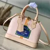 Patent Leather Top-nivå 10A Womens Bag Designer Bag Lou Vitt Retiro Crossbody Bag Handbag Multi-Color Mini Bag Denim High Quality Tote Bag 53152 Monopaname 23502