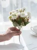 Faux Floral Greenery 1PC Artificial Flowers European Small Clove Carnations Home Photography Christmas Decoration Handmade Wedding Diy Materials Y240322