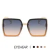 Übergroße Luxus-Designer-Sonnenbrille für Damen, Augenschutz und Sonnenschutz, Herren-Reisesonnenbrille mit quadratischem Rahmen