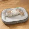 chenils Stydding Pet Dog Bed Mat de sommeil doux et chaud sur le sol Hiver chien chat canapé-lit Tip de chiot maison petite et moyenne