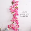 Decorative Flowers Wedding Decoration Cherry Blossoms Artificial Silk Rattan Decorations Home Accessories Decor