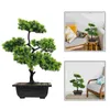 Dekorativa blommor Fake Simulation Welcome Pine Bonsai Tree Plant Pot Faux Plants For Table Office Decor Man