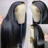 Полные парики шнурка, человеческие волосы, предварительно выщипанные бразильские парики из волос Remy для женщин, прямые парики из натуральных волос, HD прозрачные парики на шнурке