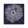 Table Mats Spiderweb Spiders Webs Gift For Women Men - Perfect Scary Cobweb Structure & Shirts Design Ceramic Coasters (Square)