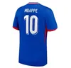 24 25 Euro Cup Maglia francese Home MBAPPE maglie da calcio DEMBELE COMAN SALIBA KANTE Maillot de foot equipe Maillots GRIEZMANN kit per bambini Maglia da calcio per giocatore da uomo