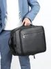 Sac à dos tendance de luxe pour hommes d'affaires en cuir véritable, sac pour ordinateur portable de 15 pouces, sac à dos de voyage pour étudiant, sac d'école Mochila