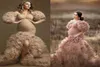 Wspaniałe arabskie wieczorne sukienki macierzyńskie dla kobiet w ciąży seksowne v szyja hilo pliski marszki balowe sukienki dla eleganckiego buduaru li4030911