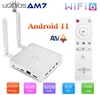 UGOOS AM7 TV BOX Android 11 Amlogic S905X4 DDR4 4 go RAM 32 go ROM prise en charge AV1 CEC HDR WiFi6 1000M BT50 OTT 4K TVBOX décodeur 2399033