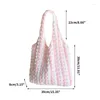 Evening Bags 2024 All-matching Cloud Handbag For Women Fashion Pleated Shoulder Bag Bubble Fabric Underarm Summer Beach-Bag Tote