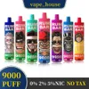 Hot sale puff 9k pro vapes 0% 2% 5% disposable puff tornado in stock
