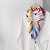 Шарфы 18 мм шелковый шарф шелковицы женский красочный роскошный волос квадратный атласный галстук на шею шаль на запястье обертывания косынка хиджаб бандана