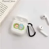 Akcesoria słuchawkowe Cartoon Śliczne airpods obudowa silikonowa fajna etui Airpods z brelokiem dla 2 3 Pro 2 Case Cover Prezent na Boże Narodzenie 240322