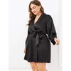 حجم كبير السمين ممانة متعة الملابس الثابتة pajama bathrobe d112 349041