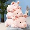 Animaux en peluche peluche peluche cochon rose jouets en peluche couché Oink tacheté cochon doux poupées enfants cadeaux d'anniversaire Cudd Farm Animal Drop Shipping L240322