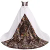 Strapless Camo Wedding Dresses Embroidery Beaded Ball Gown Country Bridal Gowns Sleeveless Corset Plus Size Bride Wear 2024 Vestido De Novia