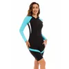 Women's Swimwear Womens Rash Guard UPF 50 Long Sleeve Swim Shirt One Piece Bathing Suit Swimsuit