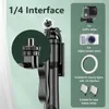 L16 1530mm Wireless Selfie Stick Tripod Stand Foldbar Monopod för GoPro Action Cameras smartphones Balance Steady Shooting Live 240322