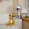 دمى أفخم عالية الجودة PU et Alien Soft Filling Plush Doll Soft Filling Gift Toy Christmas أطفال Q240322