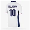 Inglaterra 2024 Bellingham Jerseys Sterling Rashford Mount Grealish Foden Saka pré-partida 24 25 Kane Fams Player Futebol Shirts Men Kit Kit Uniformes Size S-4xl