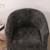 Chair Covers Grey Leaves Couch Sofa Cover Stretch Club Relax Slipcover For Living Room Elastic Armchair Single Seater Bar Protector