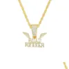 Pendant Necklaces Road Runner Wing Shape Match Classic Rope Chain Choker Cool Fashion Style Jewelry For Men And Women Daily Party Drop Ot84I