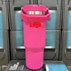 أكواب القش Tumbler 30oz أكواب القهوة Thermos Bottle زجاجة مزدوجة المقاومة تسرب العزل البارد والسفر سفر القدح قارورة قارورة ماء زجاجة dropshiping Q240322