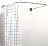 Haste de cortina de chuveiro extensível em forma de U, 2 tipos, 80130 cm, aço inoxidável 304, haste curvada, barra de haste de banheiro de alta qualidade, hardware T4785500