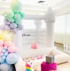 Witte Commerciële PVC opblaasbare Bruiloft Bounce Castle Slide Ball Pits voor Kids Outdoor Activiteiten Springen Huis