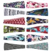 Women Boho Yoga Hair Bands Flower Print Wide Running Stretch Elastic Headband Cycling Running Bandana Hair Band Sports Gifts Hair Accessories