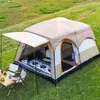 텐트 및 대피소 야외 캠핑 텐트 공원 해변 캠핑 용품 장비 휴대용 자동 접이식 태양 보호 및 모기 Repellent 2024 240322