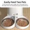 Supplies ROJECO Only Stainless Steel Single & Double Bowl Accessories For 4L Automatic Pet Feeder Cat Food Dispenser Without Pet Feeder