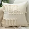 Kussen Getuft Bank Met Gooi Voor Boho Decoratieve Home Covers Bank Cojines Kussensloop Decor Bed Morocos Lumbale Kwastje