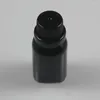 Storage Bottles High Quality 15 Ml Glass Bottle Shiny Black With Screw Plastic Lid In Stock