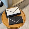 Designer Classic Men's and Women's Purse Long Randig Letter Passport File påsar Letter Bag Suit Clip Clip Dubbel Plånbok Kontrollkort