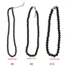 Łańcuchy czarne pereły Naszyjnik można ułożyć lub stosować samodzielnie długie naszyjniki Pearl Kobiety